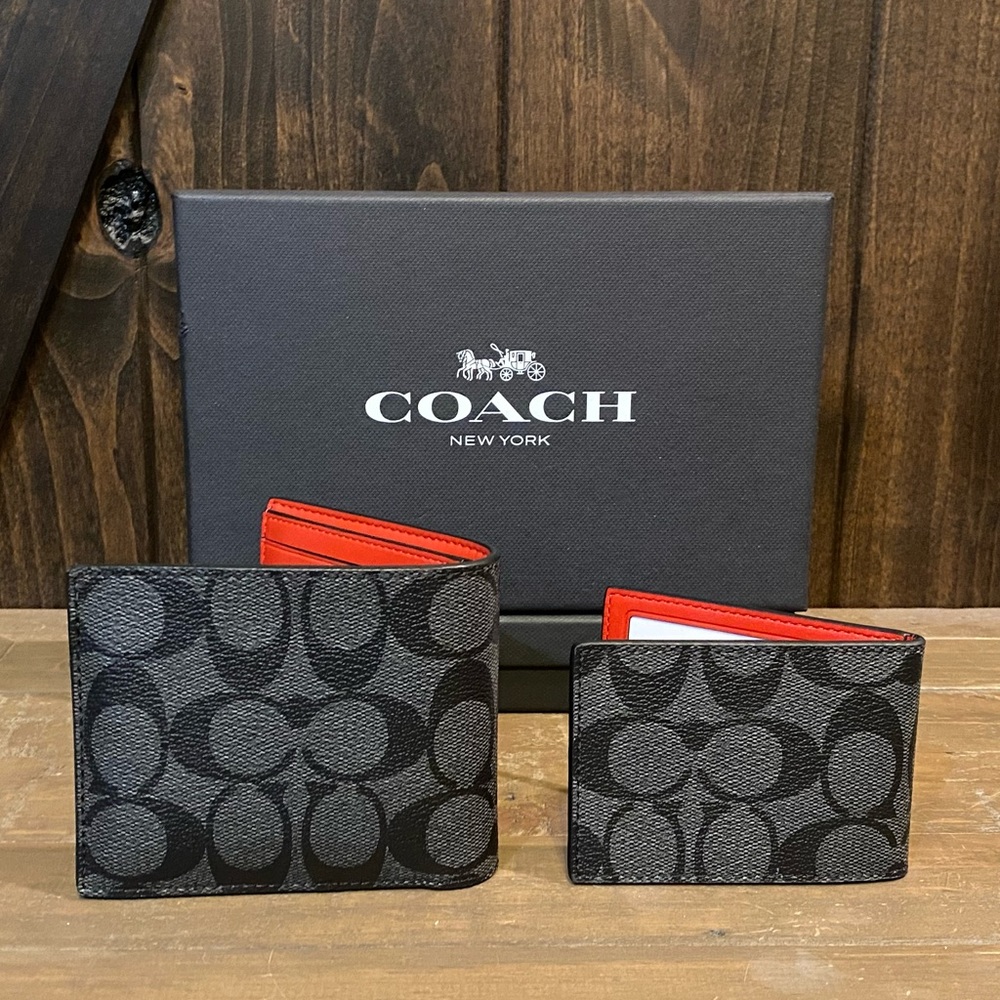 NWT Authentic Coach Signature 3-in-1 Pop Wallet - Picture 2 of 8